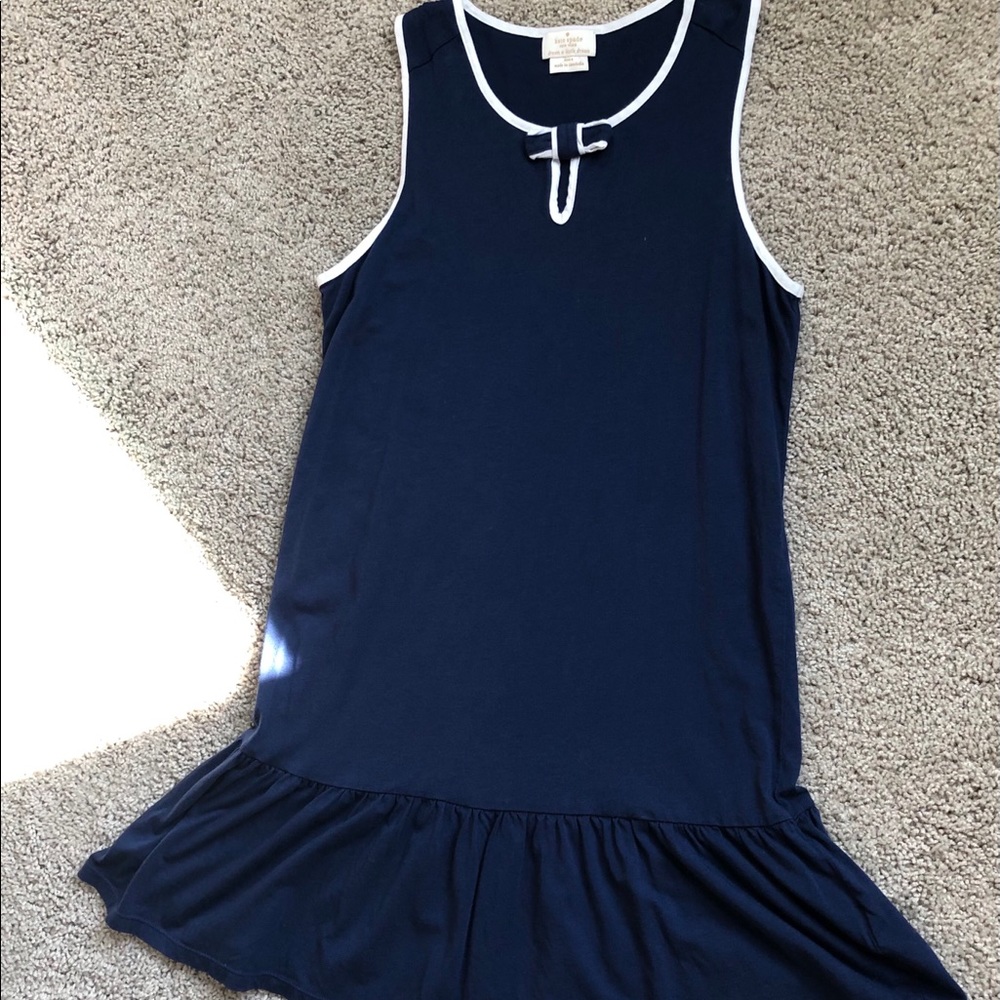 Kate Spade Bow Navy Tank Night Gown Small